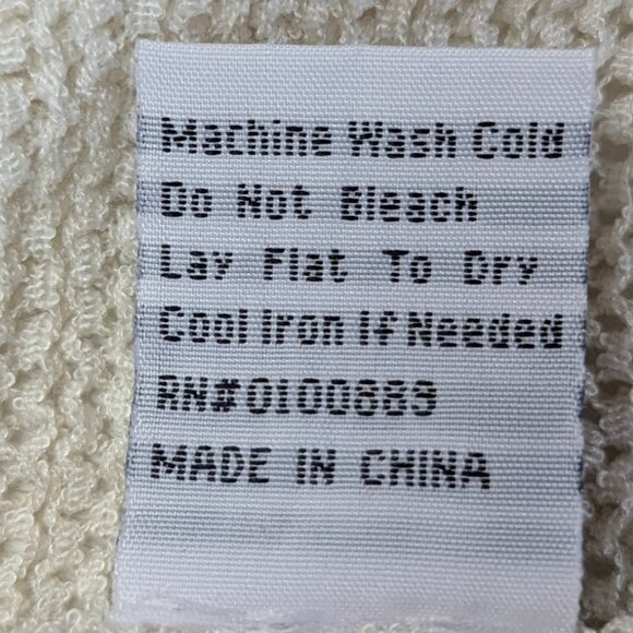 Keren Hart Size Small Cream Colored Open Weave Cardigan - Picture 7 of 13